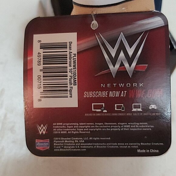 WWE AEW Dean Ambrose 10-inch Collectible Soft Plush Figure - Picture 8 of 8